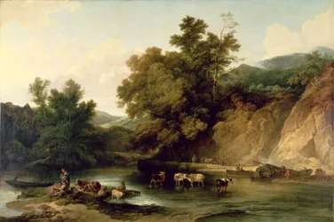 Der Fluss Wye bei der Abtei Tintern, 1805